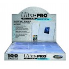 Ultra Pro 9-Pocket Silver Standard Size Binder Sleeves (Box of 100)