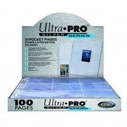 Ultra Pro 9-Pocket Silver Standard Size Binder Sleeves (Box of 100)