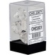 Translucent 7-Piece Dice Set (Clear/White)