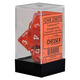 Translucent 7-Piece Dice Set (Orange/White)