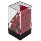 Translucent 7-Piece Dice Set (Red/White)