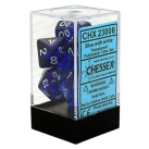 Translucent 7-Piece Dice Set (Blue/White)