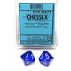 Translucent 10-Piece D10 Dice Set (Blue/White)