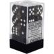 Translucent Set of 12 D6 Dice (Smoke/White)