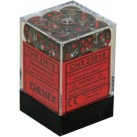 Translucent 36-Piece D6 Dice Set (Smoke/Red)
