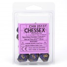 Speckled Set of D10 Dice (Golden Cobalt)