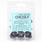 Speckled Set of D10 Dice (Blue Star)