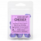 Speckled Set of D10 Dice (Silver Tetra)