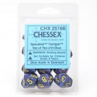 Speckled Set of D10 Dice (Twilight)