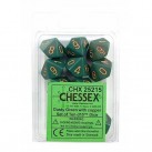 Speckled Set of D10 Dice (Dusty Green/Copper)