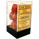 Speckled 7-Piece Dice Set (Fire)