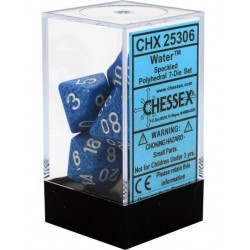 Speckled 7-Piece Dice Set (Water)