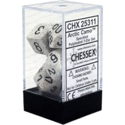 Speckled 7-Piece Dice Set (Arctic Camo)