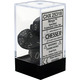Speckled 7-Piece Dice Set (Ninja)