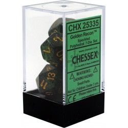 Speckled 7-Piece Dice Set (Golden Recon)