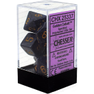 Speckled 7-Piece Dice Set (Golden Cobalt)