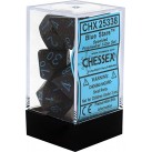 Speckled 7-Piece Dice Set (Blue Stars)