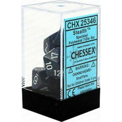 Speckled 7-Piece Dice Set (Stealth)