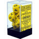 Opaque 7-Piece Dice Set (Yellow/Black)