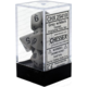 Opaque 7-Piece Dice Set (Dark Grey/Black)