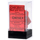 Opaque 7-Piece Dice Set (Red/Black)