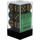 Speckled Set of 12 D6 Dice (Golden Recon)