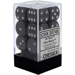 Speckled Set of 12 D6 Dice (Hi-Tech)