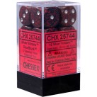 Speckled Set of 12 D6 Dice (Silver Volcano)