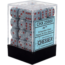 Speckled Set of 36 D6 Dice (Air) 12mm