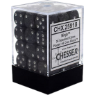 Speckled Set of 36 D6 Dice (Ninja) 12mm