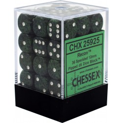 Speckled Set of 36 D6 Dice (Recon) 12mm