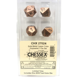 Metal 7-Piece Dice Set (Copper)