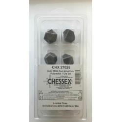 Metal 7-Piece Dice Set (Dark Metal)