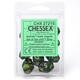 Scarab Set of 10 D10 Dice (Jade/Gold)