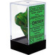 Vortex 7-Piece Dice Set (Green/Gold)