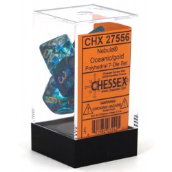 Nebula 7-Die Set (Oceanic/Gold) Luminary