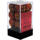 Scarab Set of 12 D6 Dice (Scarlet/Gold)