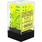 Vortex Set of 12 D6 Dice (Electric Yellow/Green) 16mm