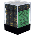Scarab Set of 36 D6 Dice (Jade/Gold)