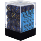 Scarab Set of 36 D6 Dice (Royal Blue/Gold)