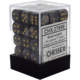 Lustrous Set of 36 D6 Dice (Black/Gold)