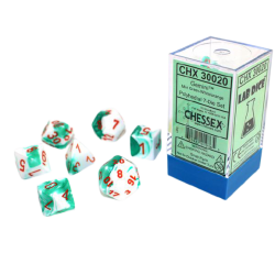 Gemini 7-Die Set (Mint Green White/Orange)