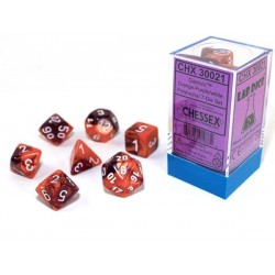Gemini 7-Die Set (Orange Purple/White)
