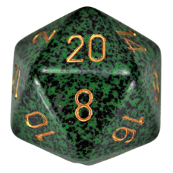 Speckled D20 34mm Single Die (Golden Recon)
