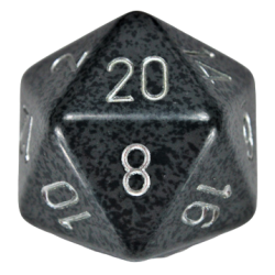 Speckled D20 34mm Single Die (High-Tech)