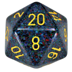 Speckled D20 34mm Single Die (Twilight)