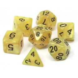 Poly Dice Set for RPGs (Gold Doubloons)
