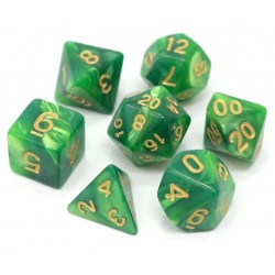 Poly Dice Set for RPGs (Absinthe)