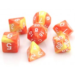 Poly Dice Set for RPGs (Fireball)