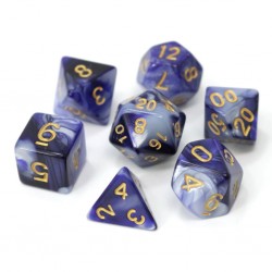 Poly Dice Set for RPGs (Indigo Nights)